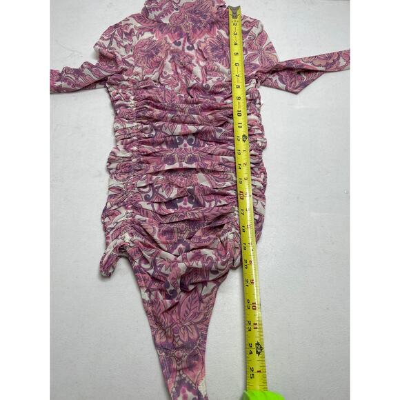 NWOT Free People X Revolve Under It All Printed Bodysuit in Peony Combo. Size XS - Picture 7 of 7